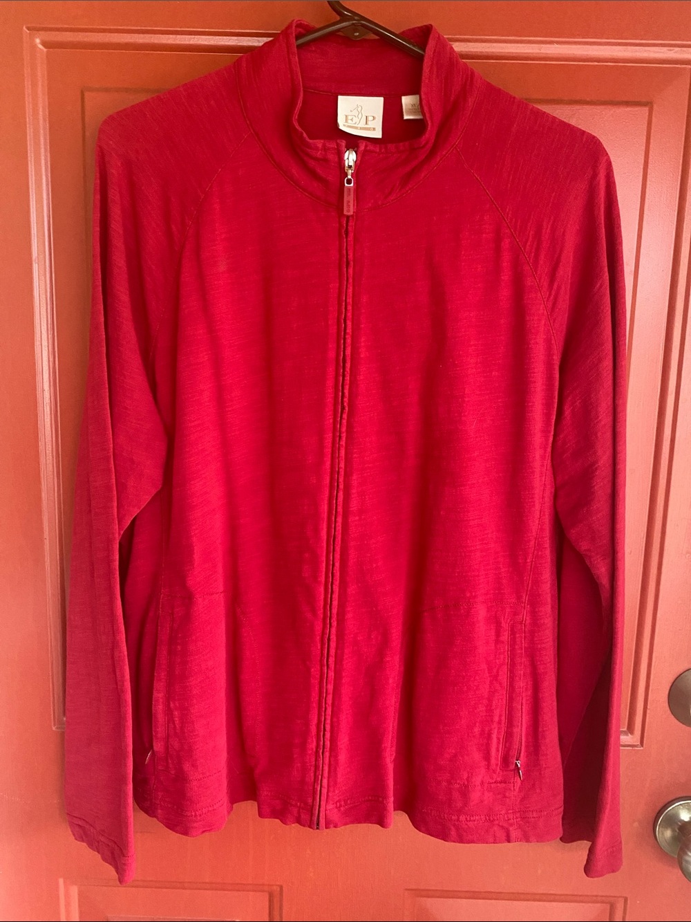 EP Pro Red Lightweight Cotton Cardigan